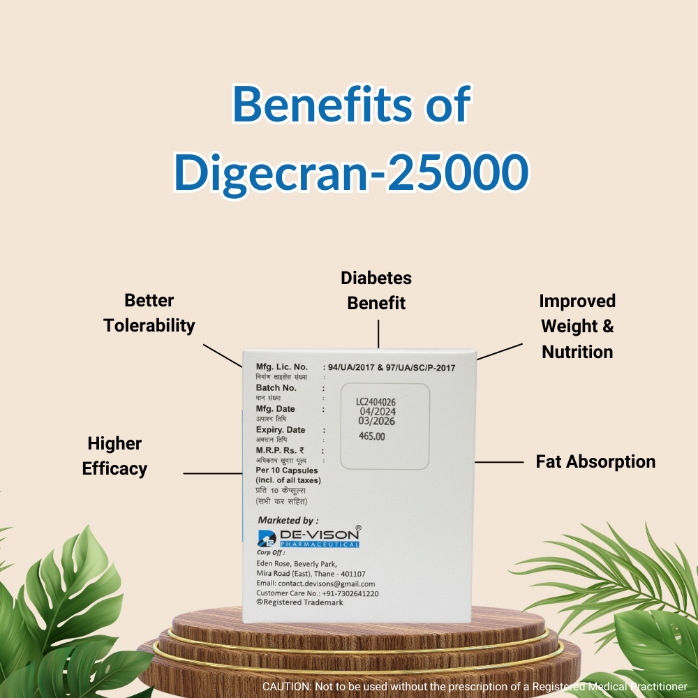 Digecran-25000 Capsules (Pancreatin Minimicrospheres Capsules) - Image 2