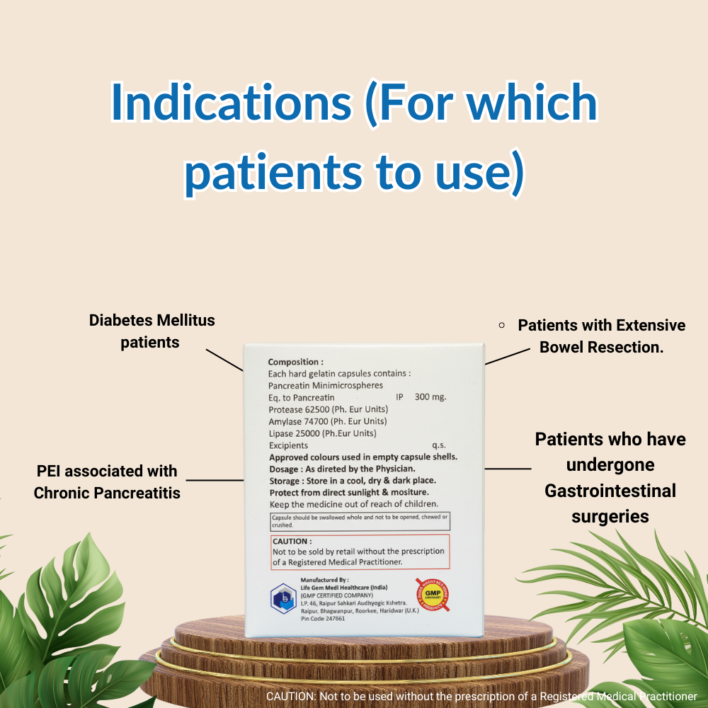 Digecran-25000 Capsules (Pancreatin Minimicrospheres Capsules) - Image 3